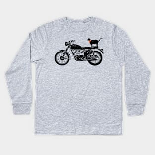 Purrfect Roadtrip... Kids Long Sleeve T-Shirt